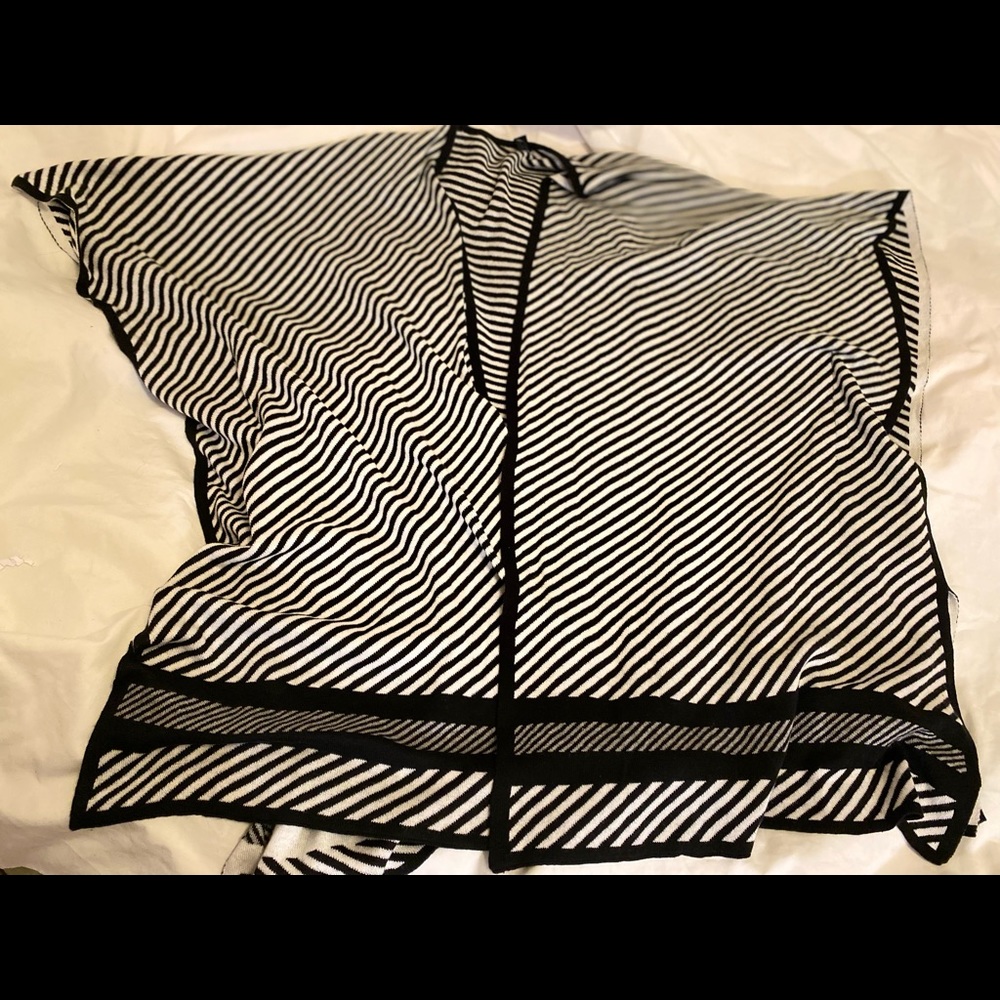 Lane Bryant Strip Shrug Pancho Sweater New